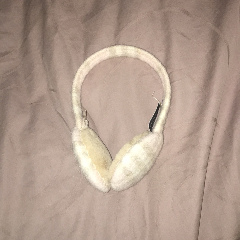 Baby pink Burberry earmuffs